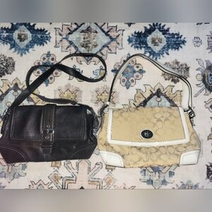 2 VINTAGE COACH PURSES